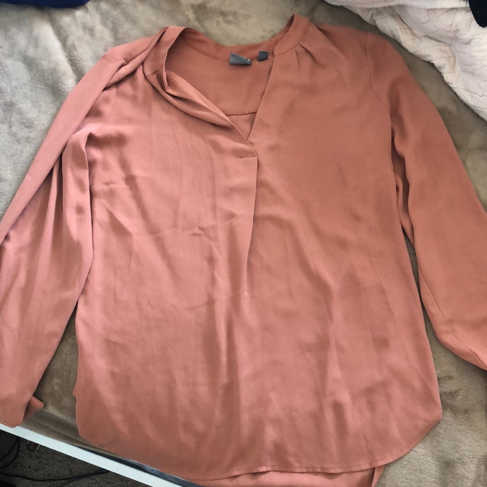 Women’s mauve long sleeve blouse